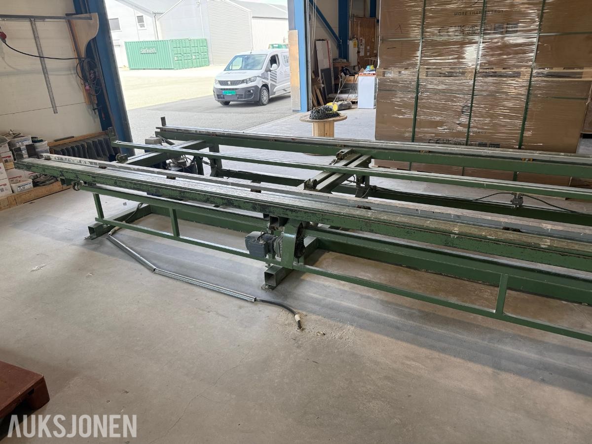 Hydraulisk butterfly-/vendeanlegg for veggelementer